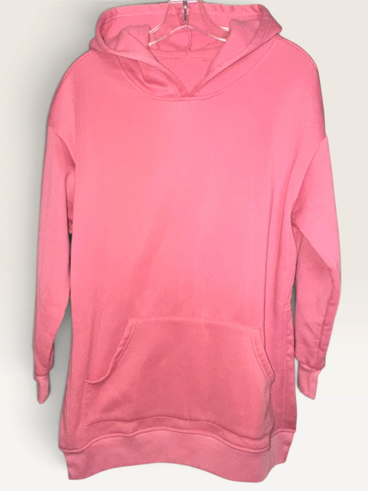 Pink Oversized Hooded Sweatshirt