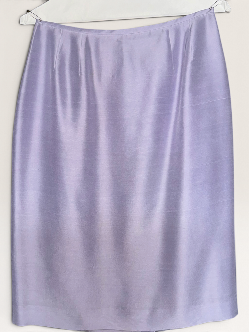 Kasper Lavender 100% Silk Midi Skirt