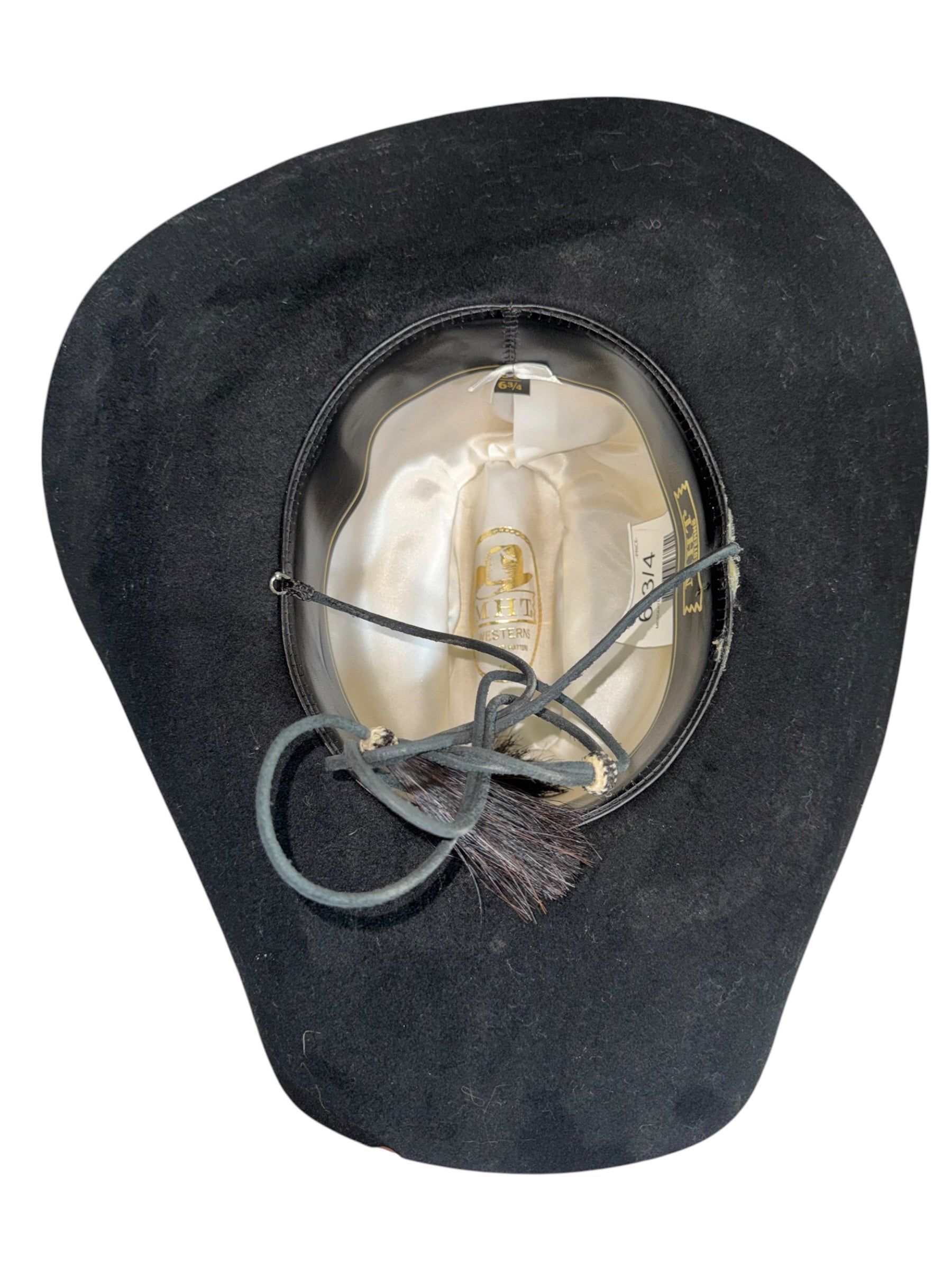 MHT Westerns Black Felt Cowboy Hat