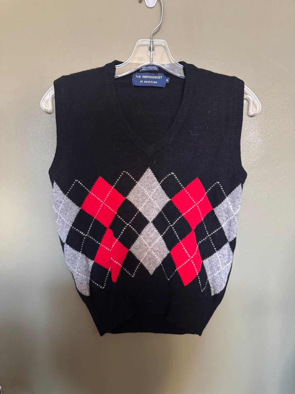Nordstrom The Individualist Lambswool Argyle Sweater Vest