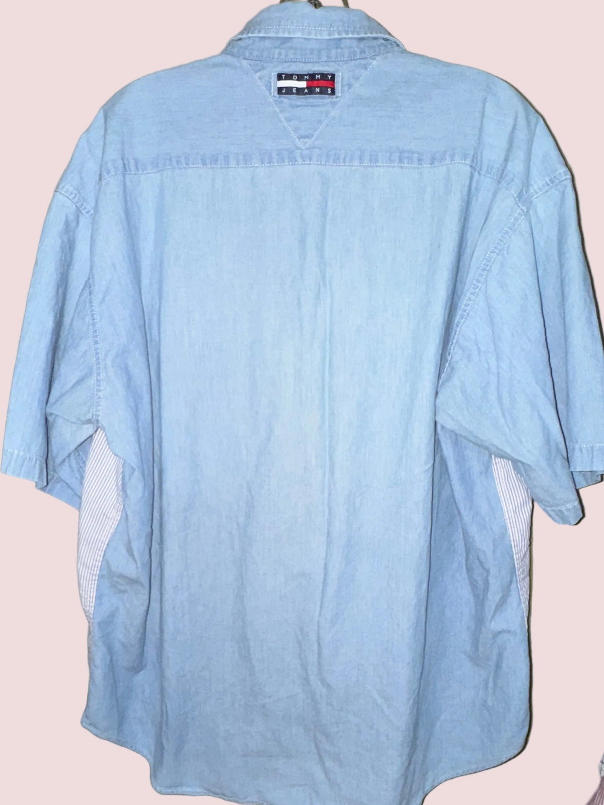 Tommy Jeans Striped & Denim Colorblock Shirt