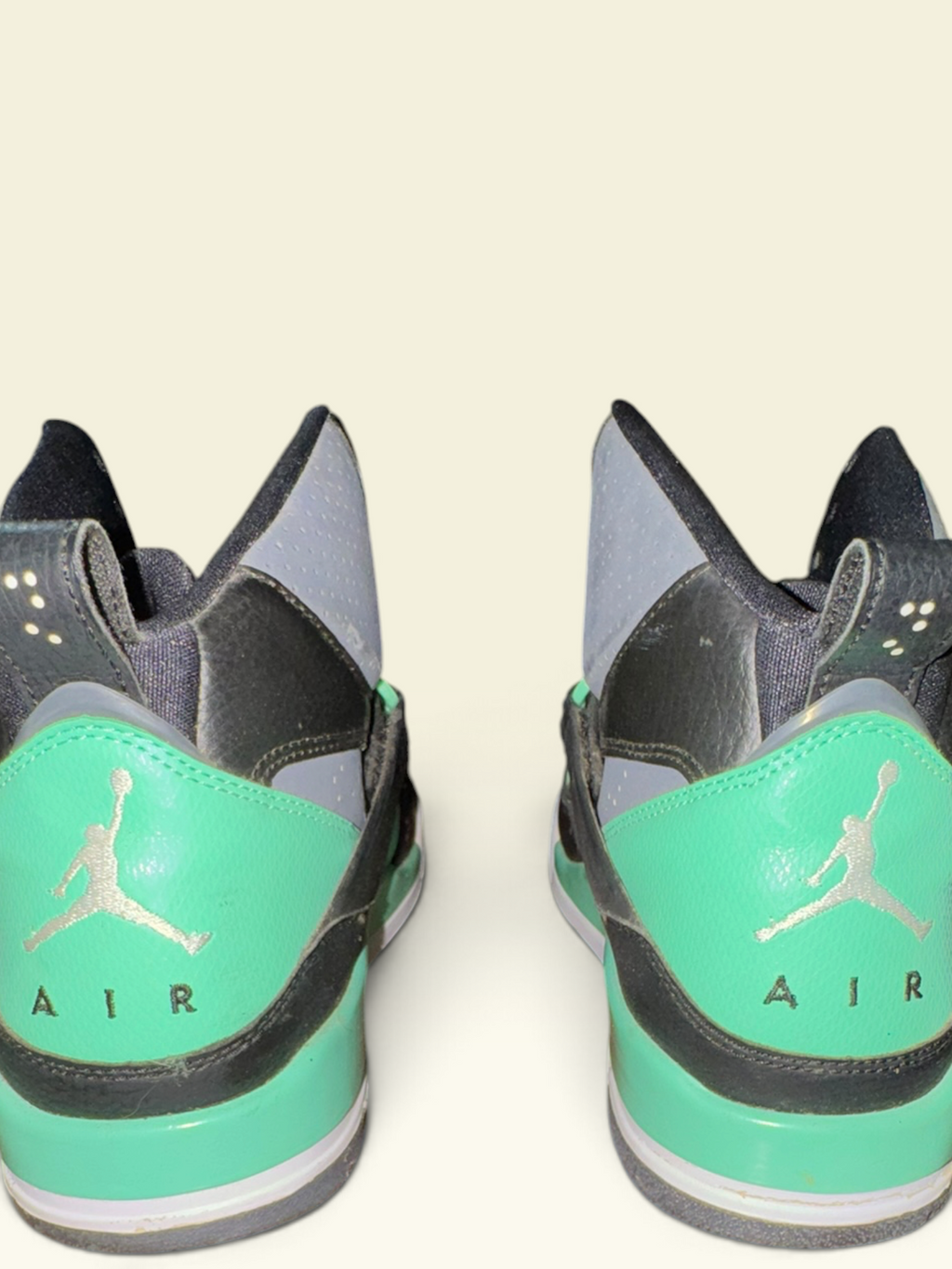 Jordan Flight 45 High “Green Glow” Sneakers