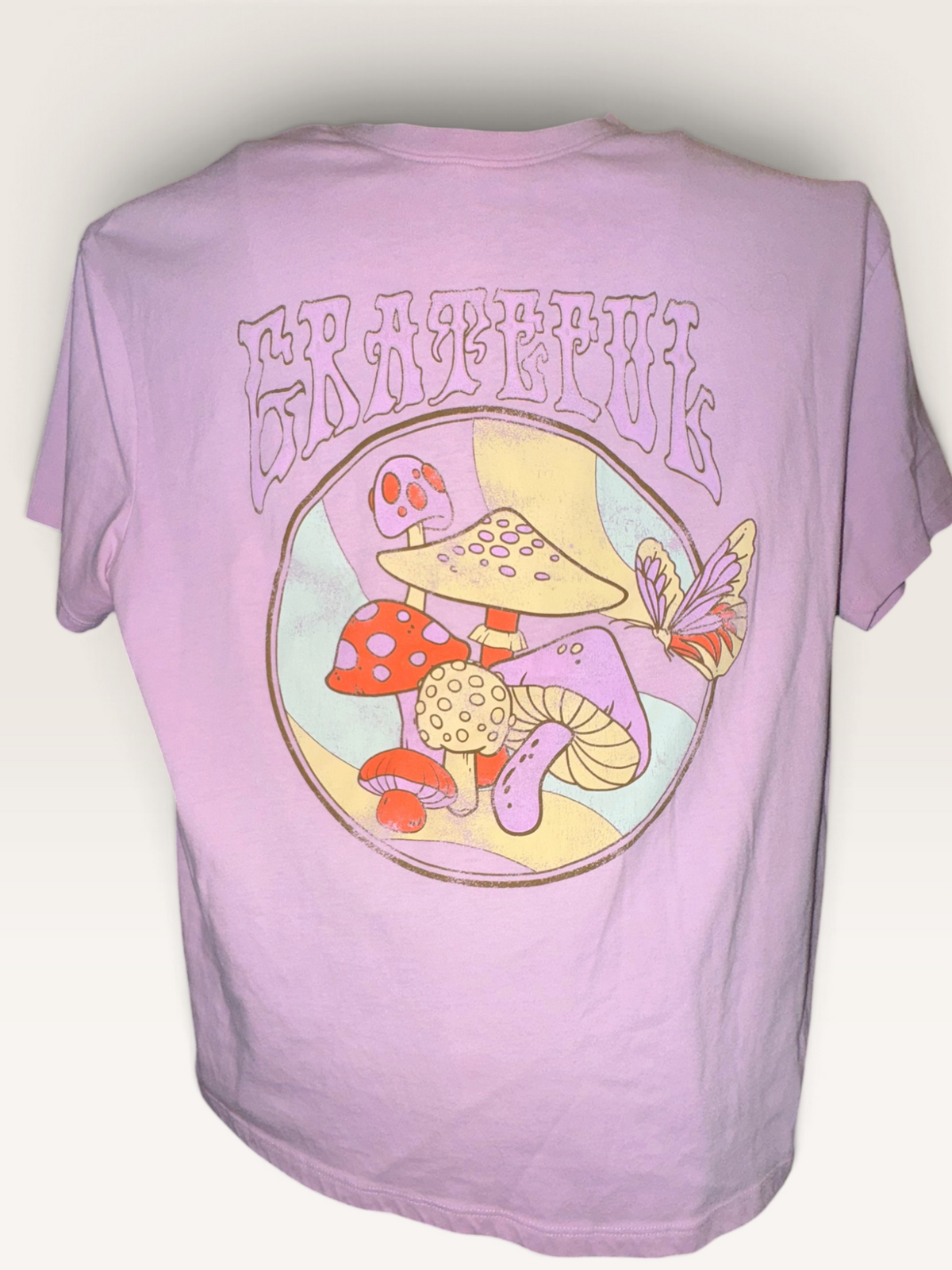 Grateful Dead Mushroom & Butterfly Graphic T-Shirt