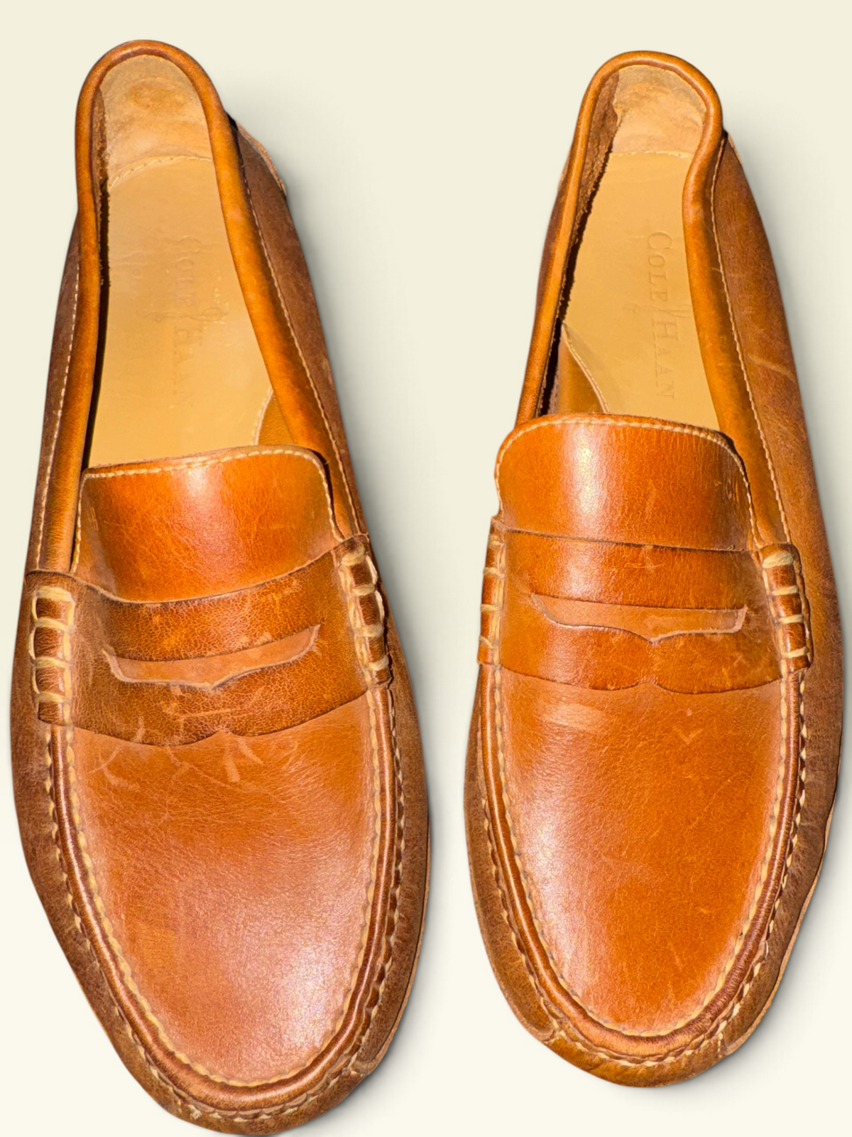 Cole Haan Grant Canoe Leather Penny Loafers