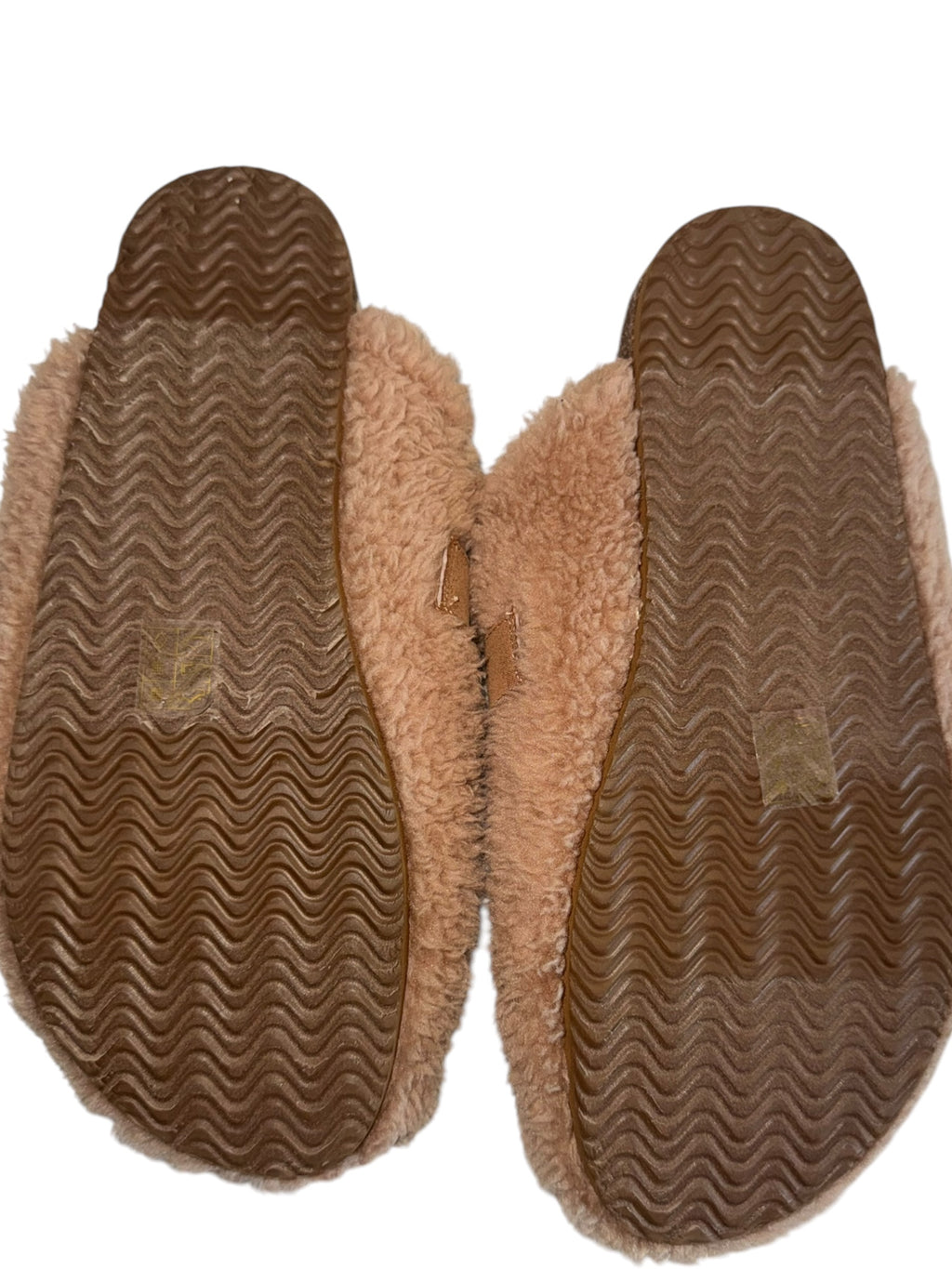 J.Crew Brown Sherpa Buckle Clog Mules