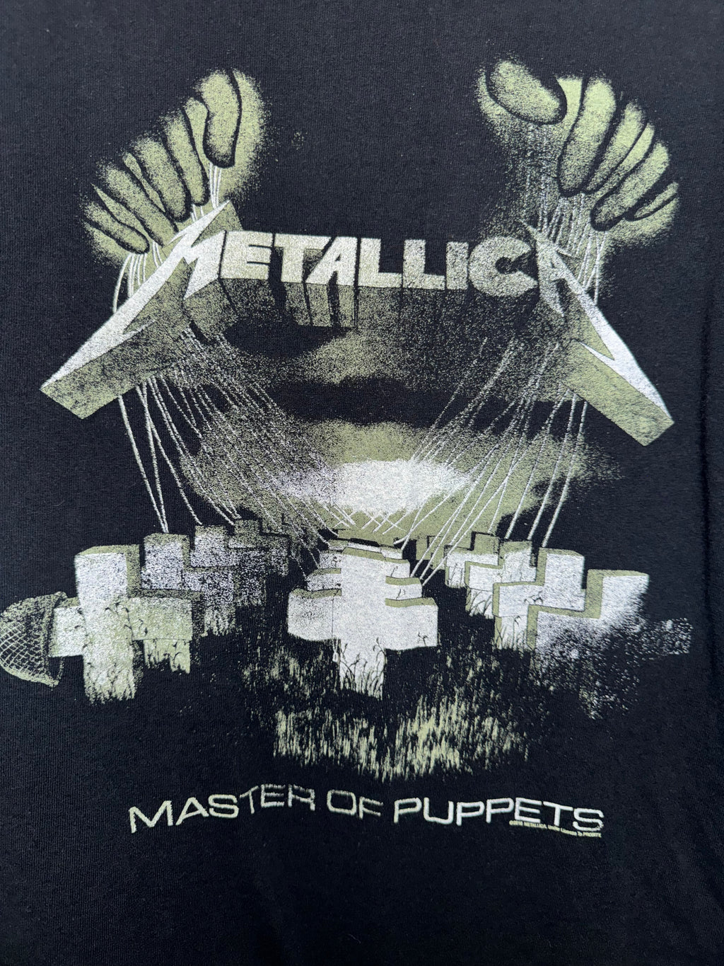 Metallica Master of Puppets Black Graphic Tee
