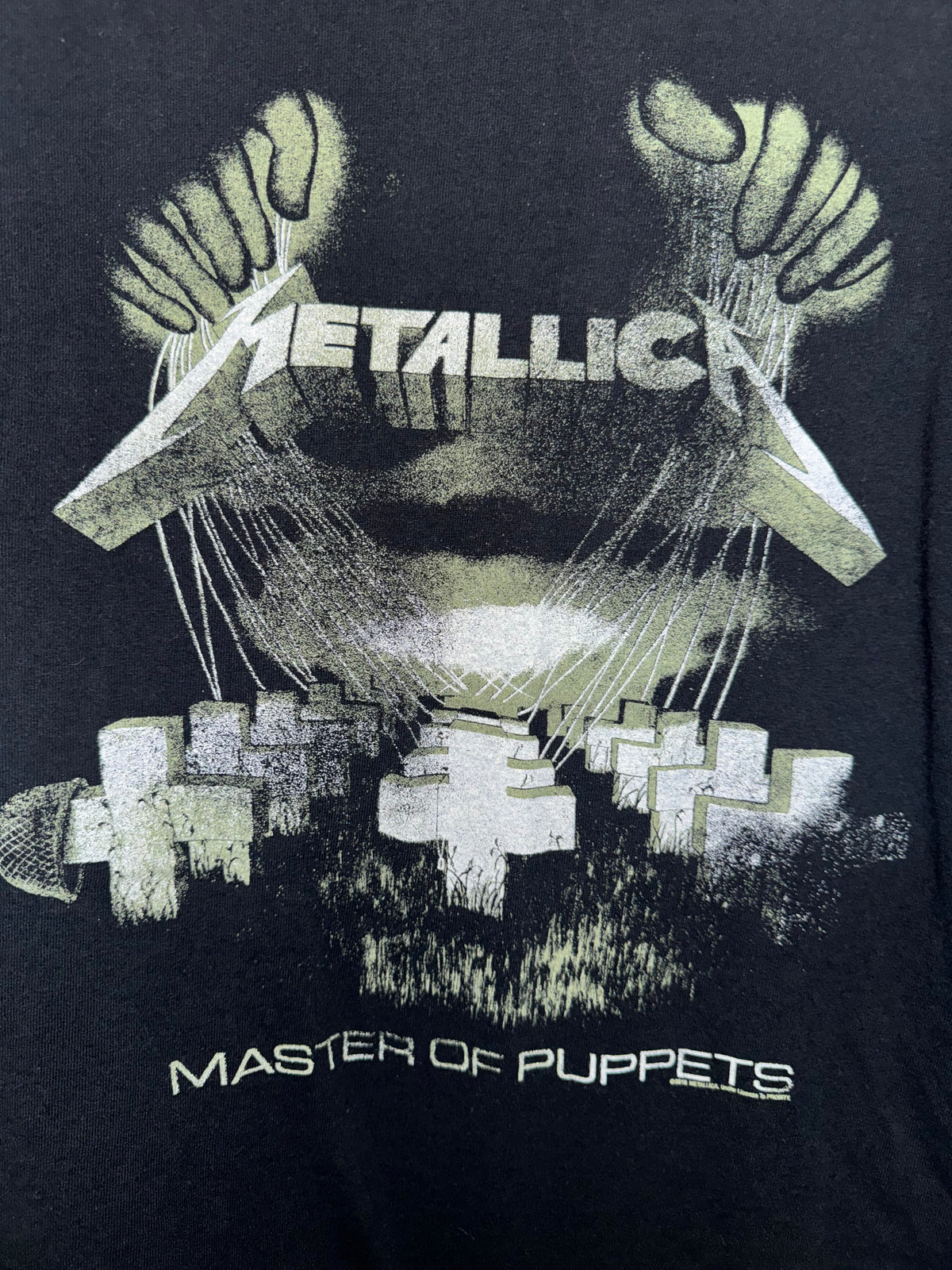 Metallica Master of Puppets Black Graphic Tee