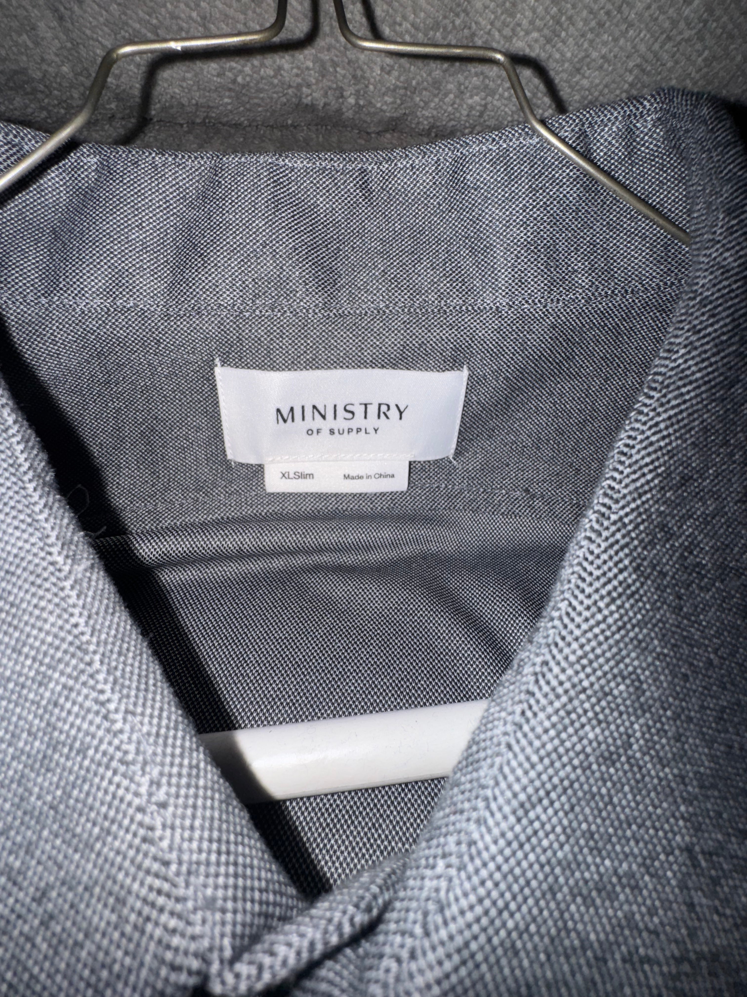 Ministry of Supply Gray Performance Dress Shirt