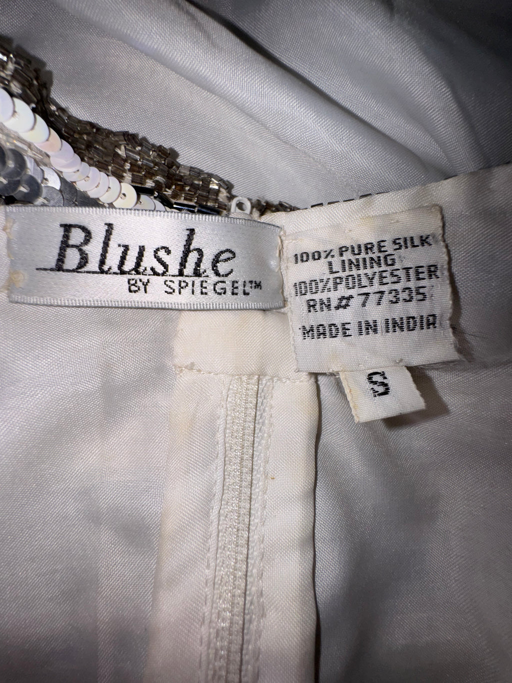 Vintage Blushé by Spiegel Silk Beaded Top