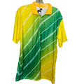 Yellow and Green Graphic Performance Polo