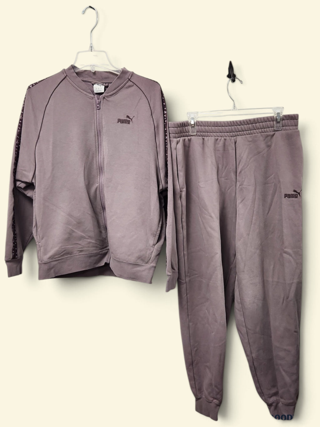 PUMA Logo-Tape Track Jacket & Jogger Set