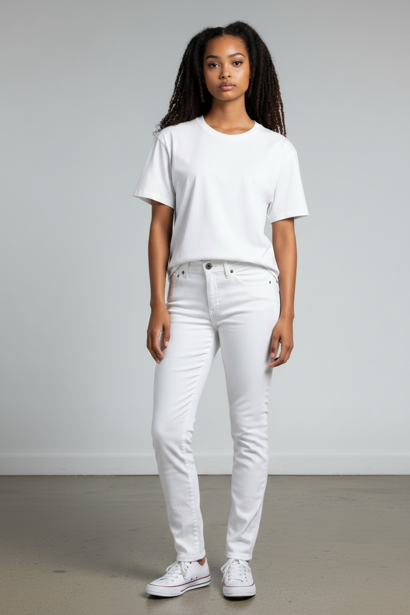 Burberry White Skinny Jeans