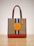 Coach Dempsey Tote Bag In Signature Jacquard With Stripe and Coach Patch (Style 1917)