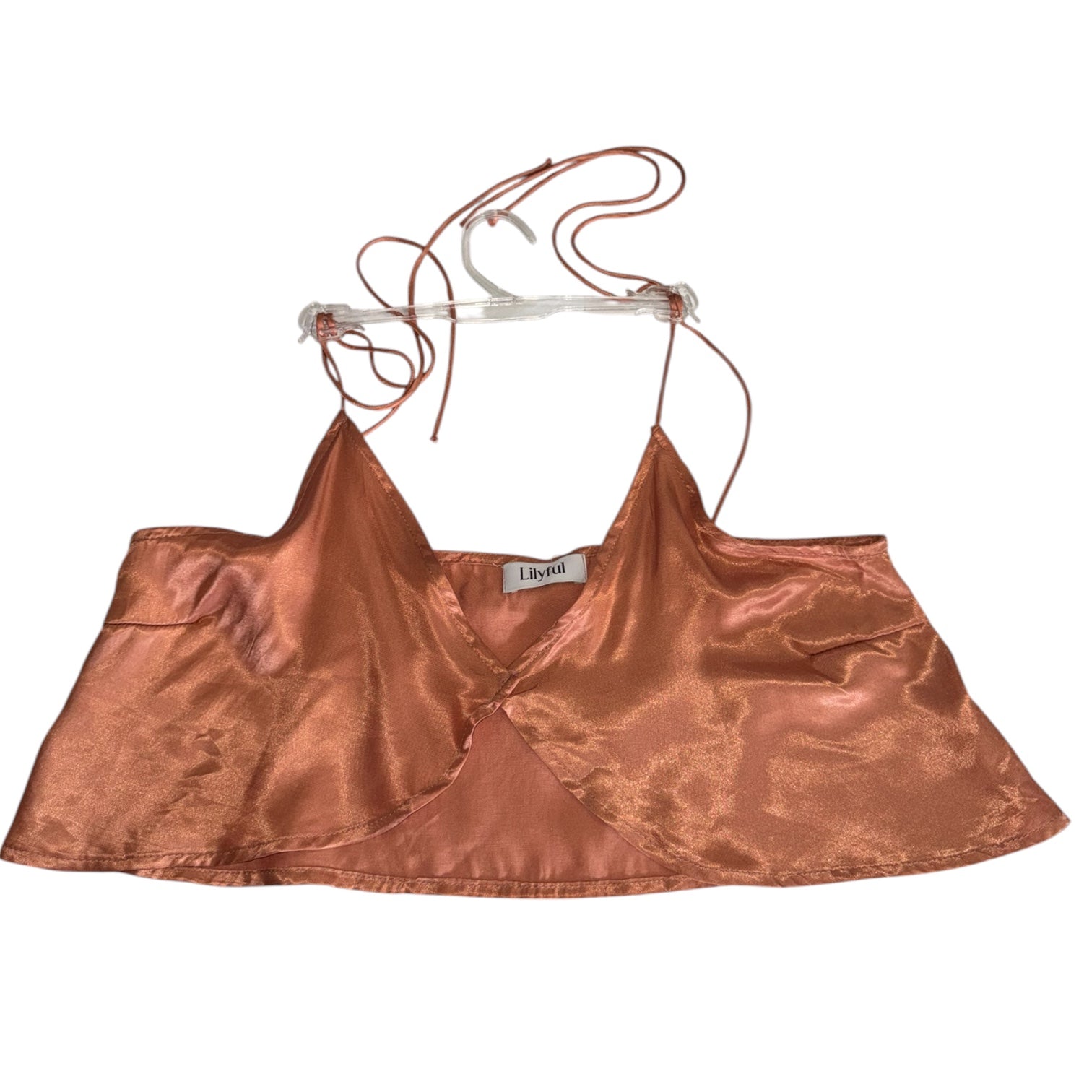 Lilyful Satin Crop Top