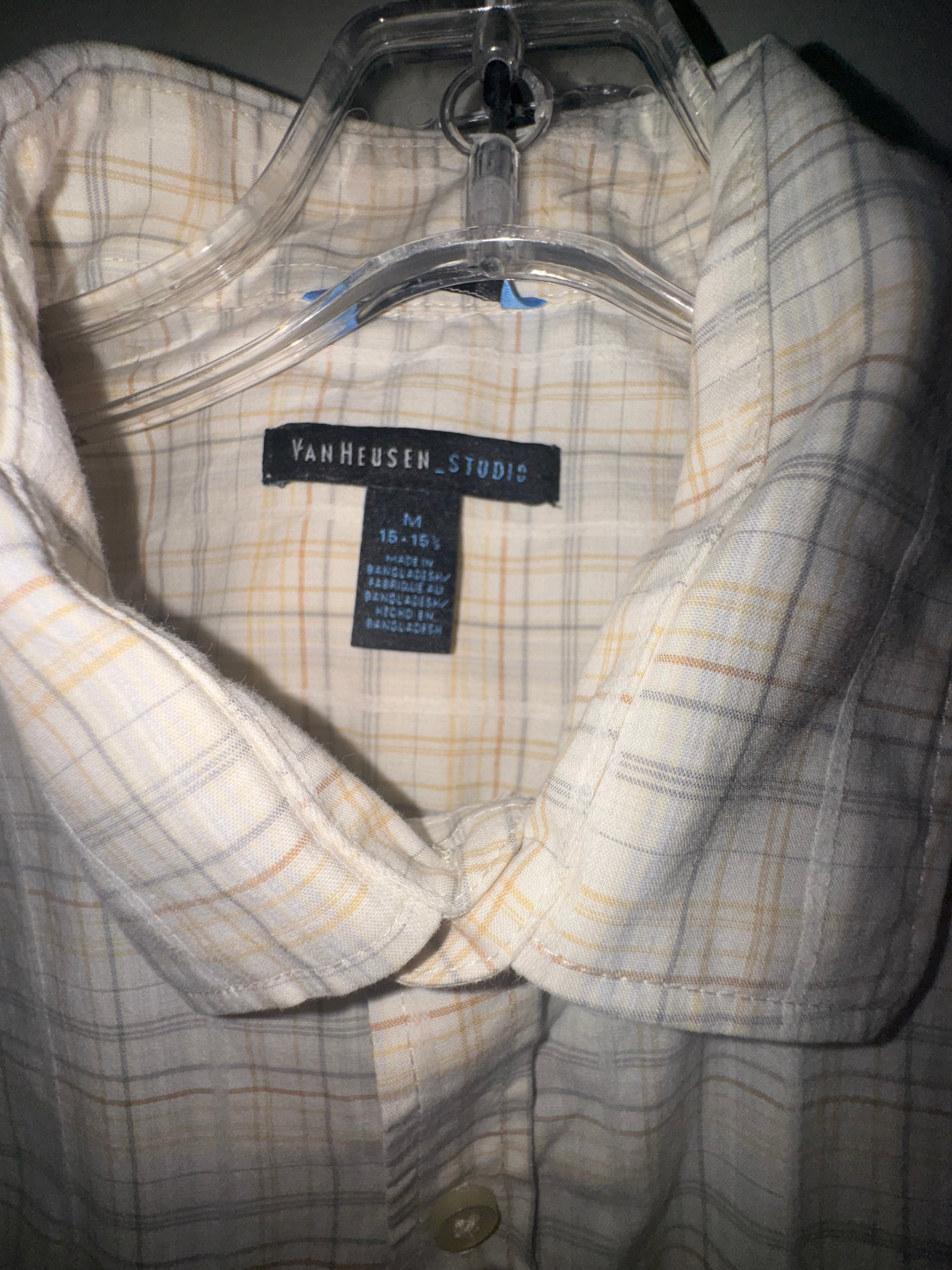Van Heusen Studio Men's Plaid Short-Sleeve