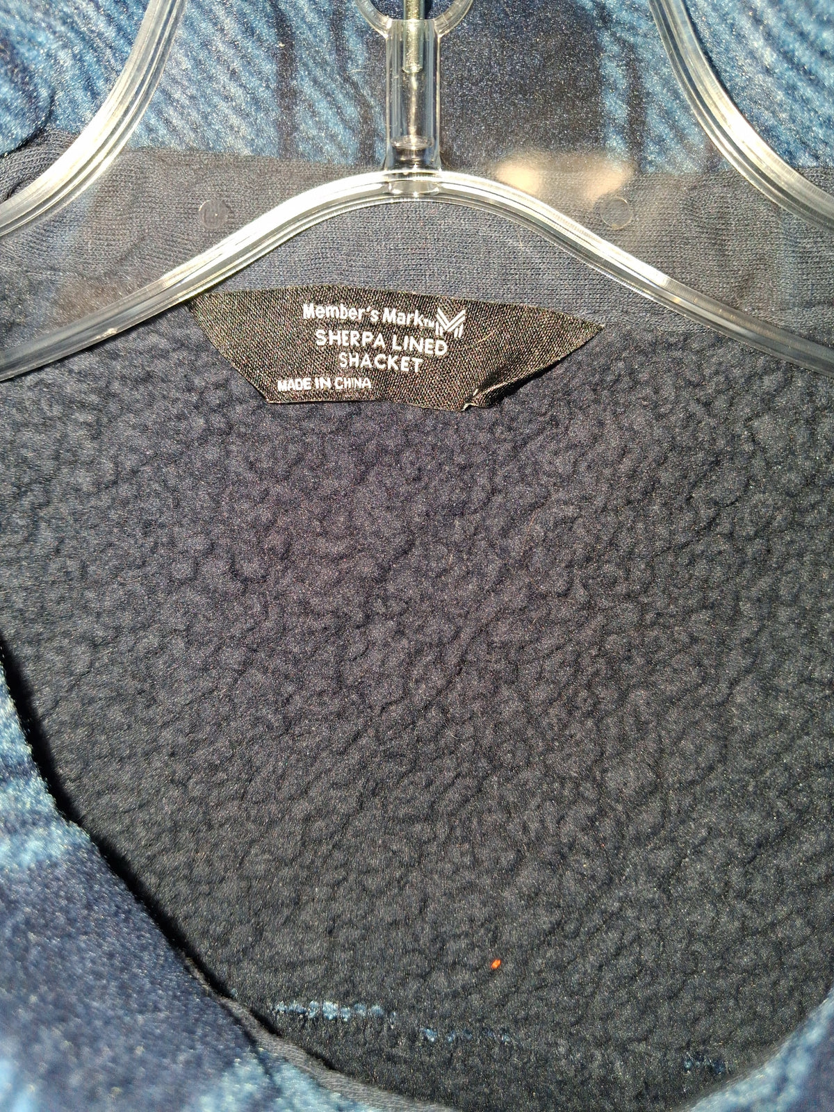 Member's Mark Blue Plaid Sherpa-Lined Shacket