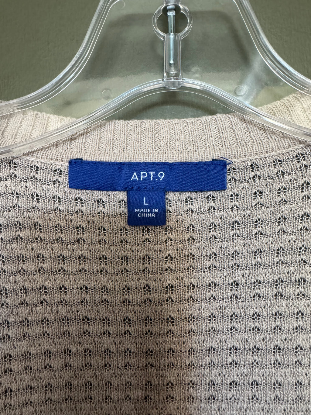 Apt. 9 Oatmeal Textured Open-Front Cardigan