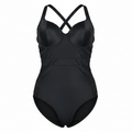 Torrid Black Strappy Side Mesh Cutout One-Piece Swimsuit Underwire