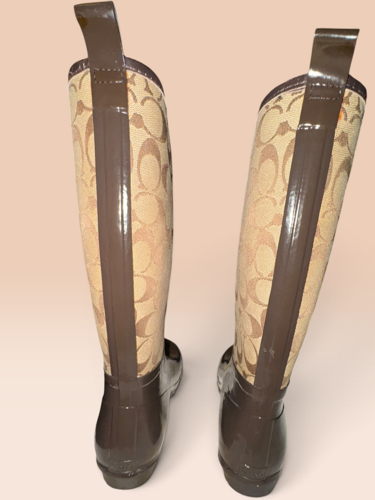 Coach Signature C Tall Rain Boots