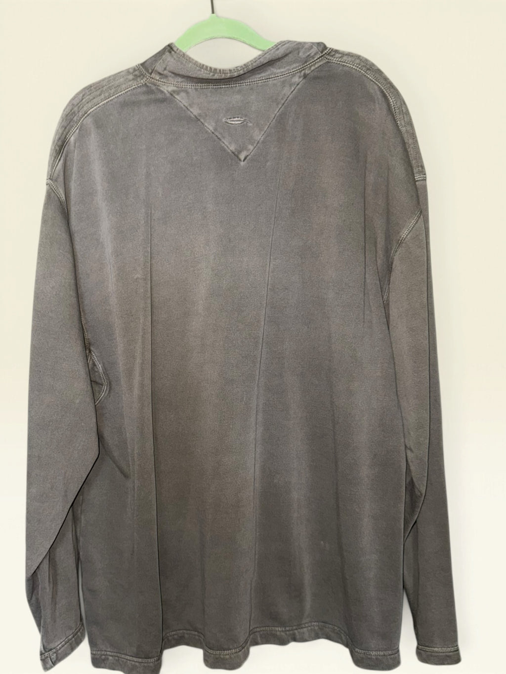 Bob Timberlake Washed Gray Quarter-Zip Pullover