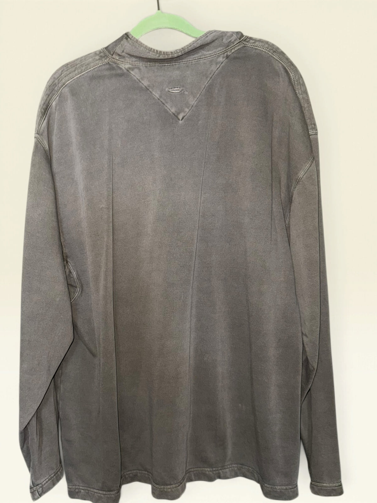 Bob Timberlake Washed Gray Quarter-Zip Pullover