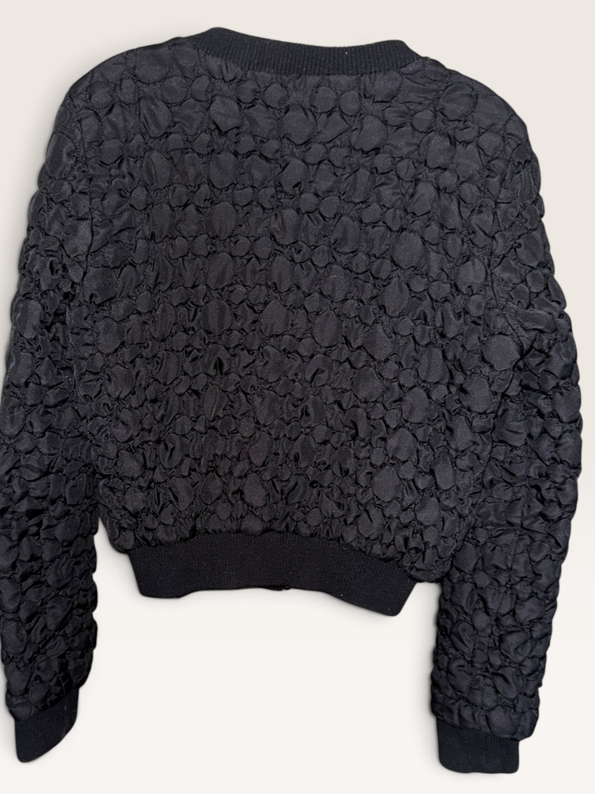 XXI Twist Black Textured Bomber Jacket