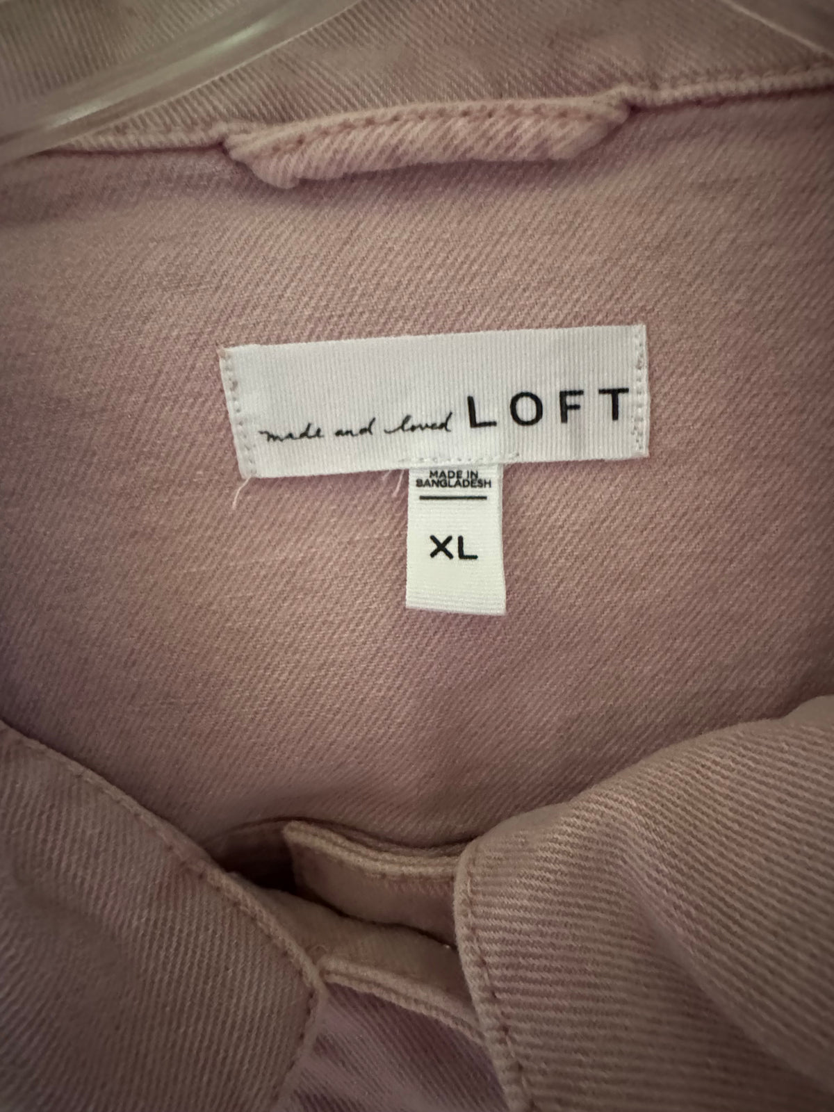 LOFT Dusty Pink Denim Jacket