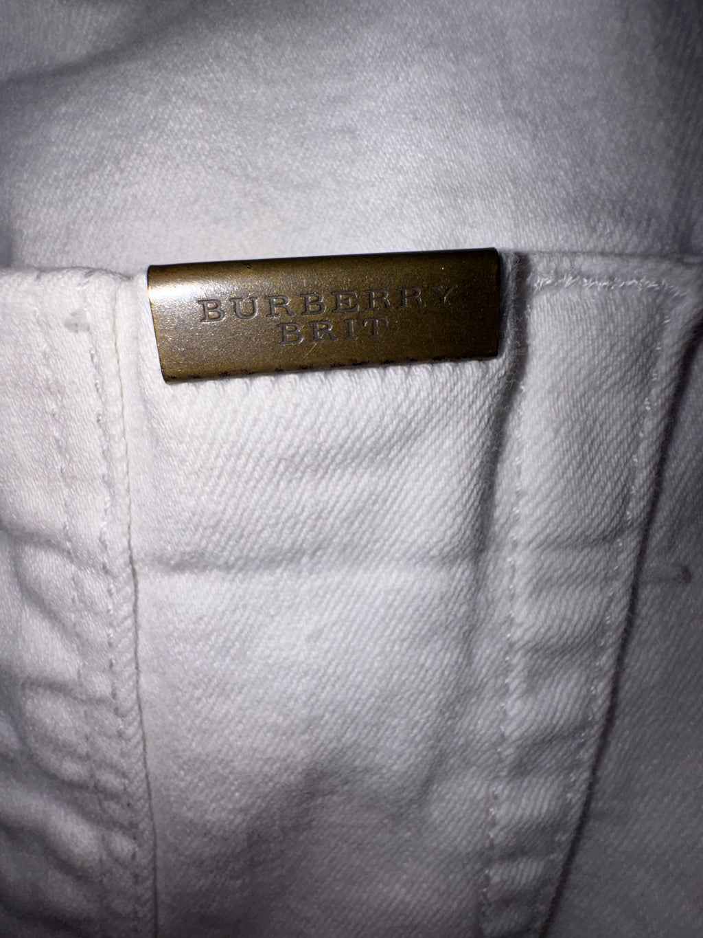 Burberry White Skinny Jeans