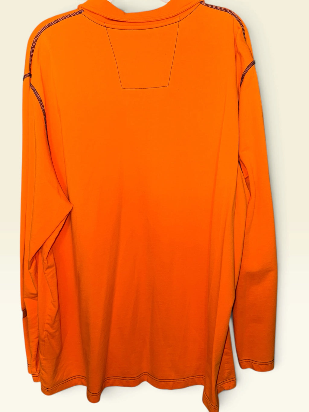 Nautica Orange Quarter-Zip Pullover