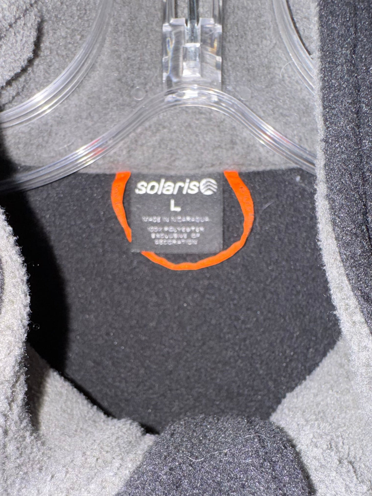 Solaris Black Full-Zip Fleece Vest