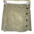 Altar’d State Olive Corduroy Button Skirt