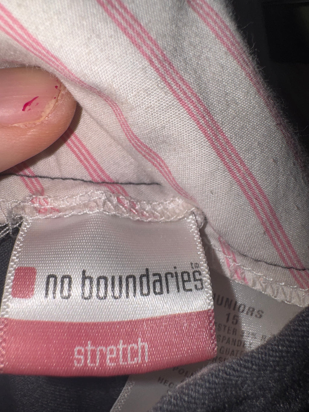 No Boundaries Gray Pants