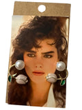 Pearl & Rose Wrap Earrings