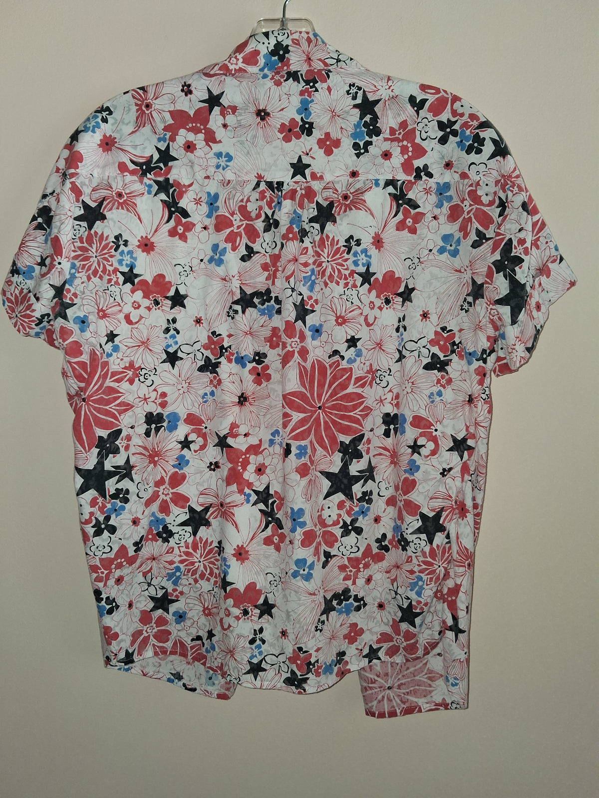 Sag Harbor Floral & Star Layered-Look Top