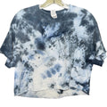 Blue Tie-Dye Cropped T-Shirt