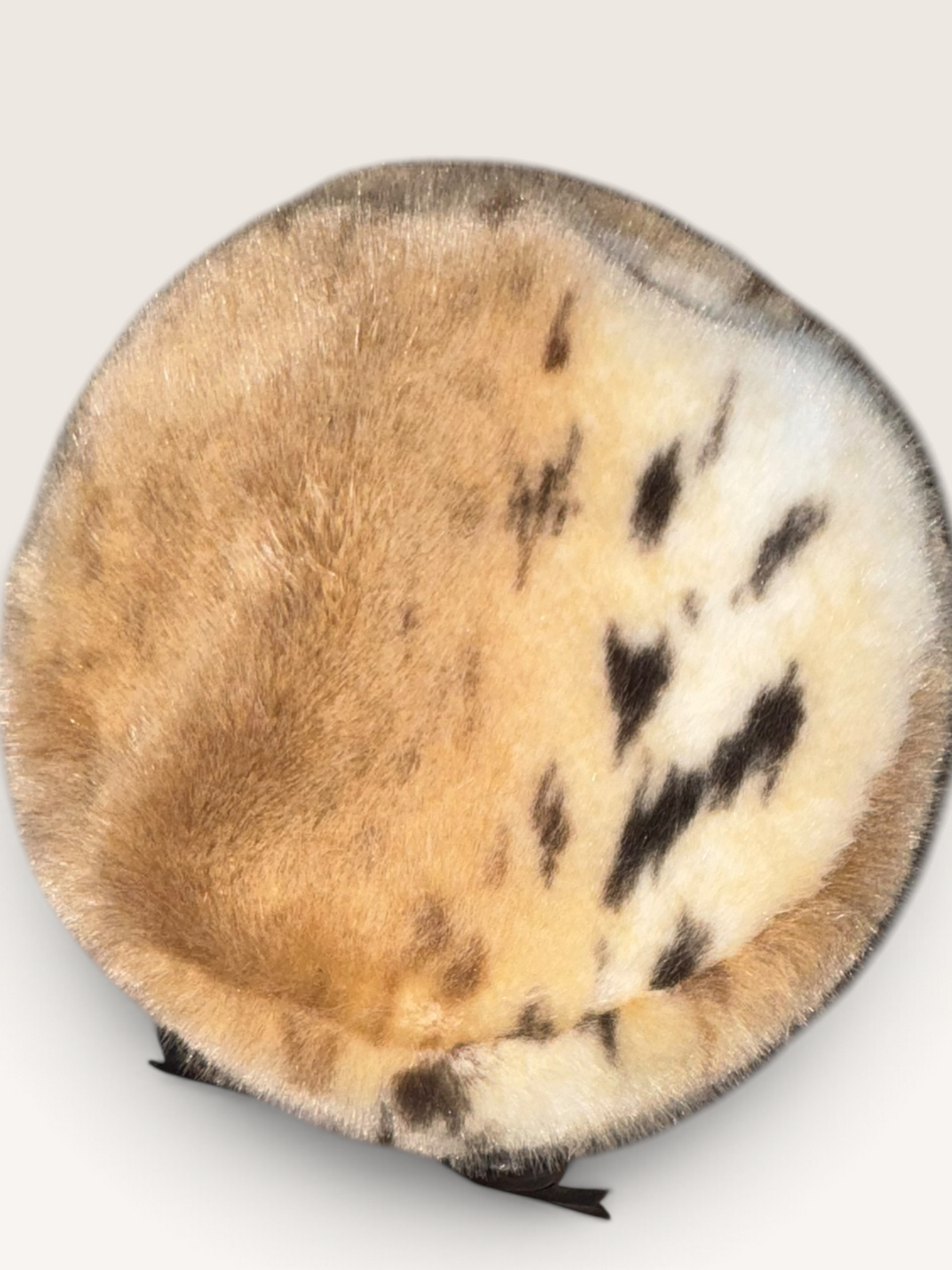 Vintage Daniel Meucci Italian Faux-Fur Animal Print Hat