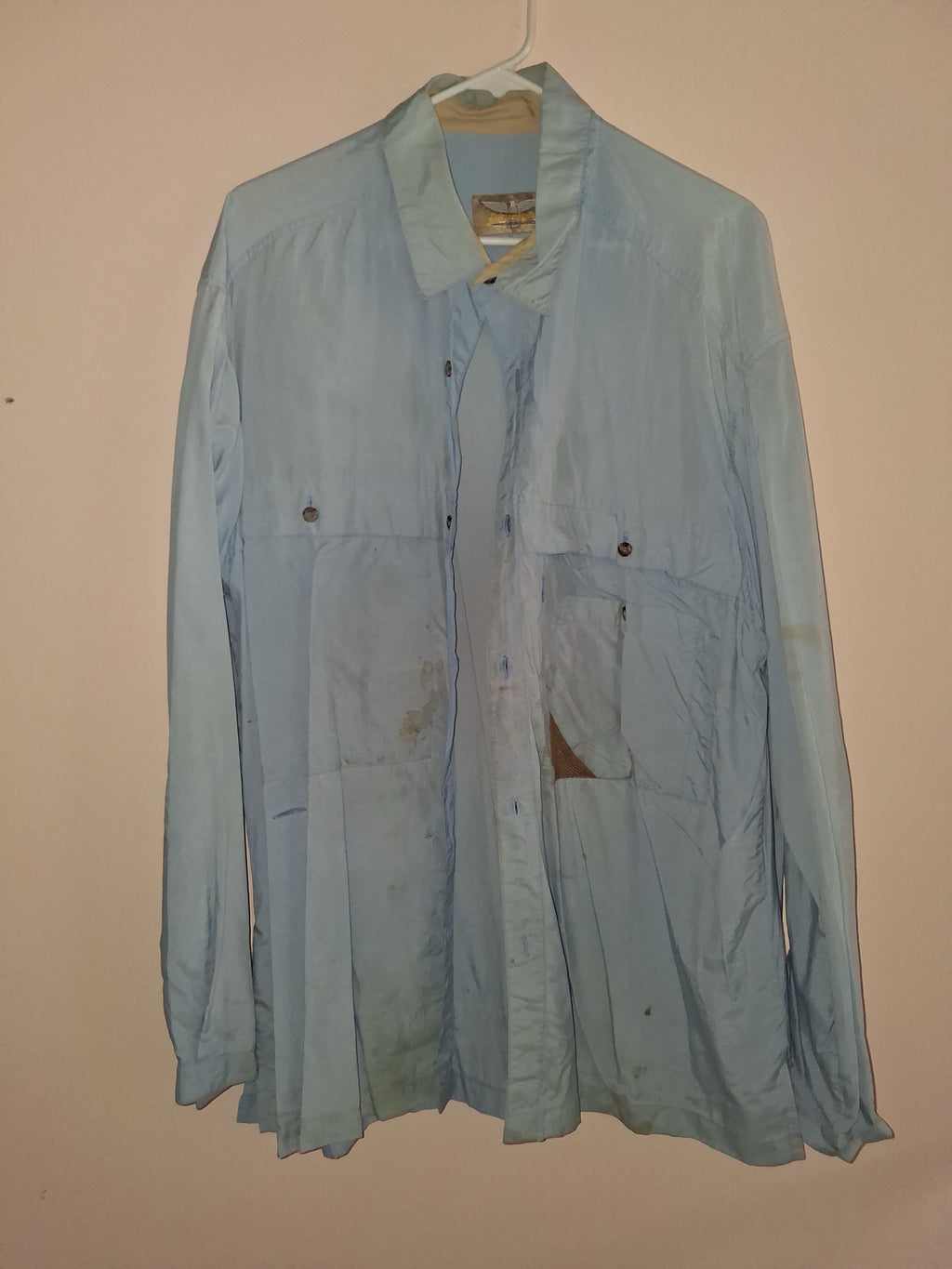 Fenwick Light Blue Long-Sleeve Fishing Shirt