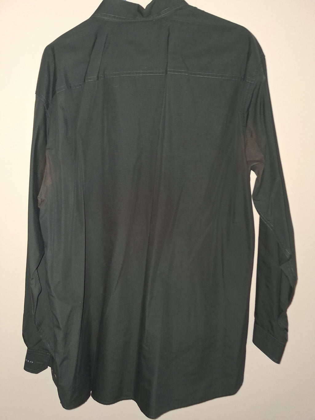 Columbia Charcoal Long-Sleeve Outdoor Shirt with Zip Chest Pocket