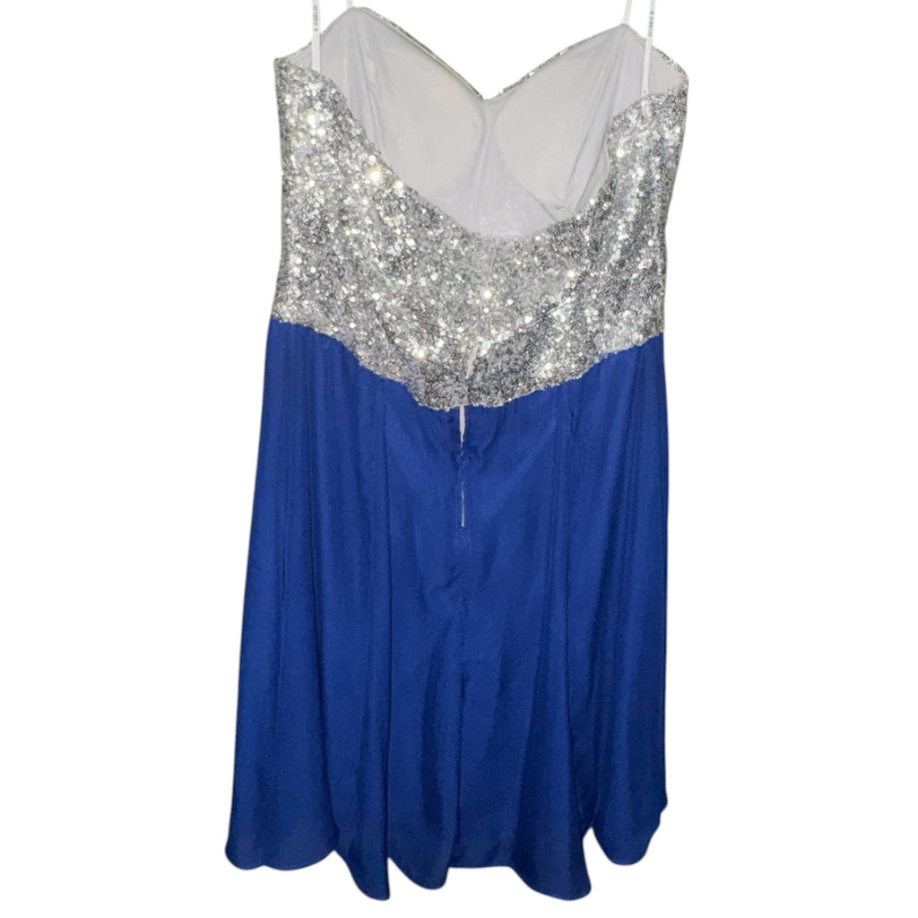B. Darlin Royal Blue Sequin Party Dress