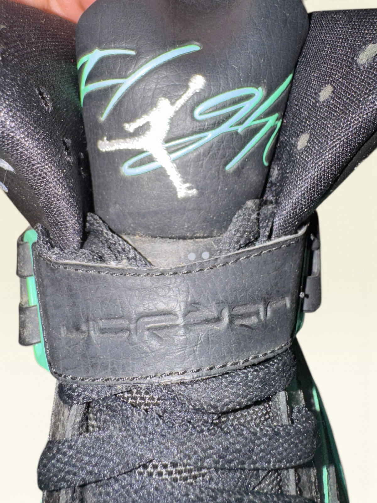 Jordan Flight 45 High “Green Glow” Sneakers
