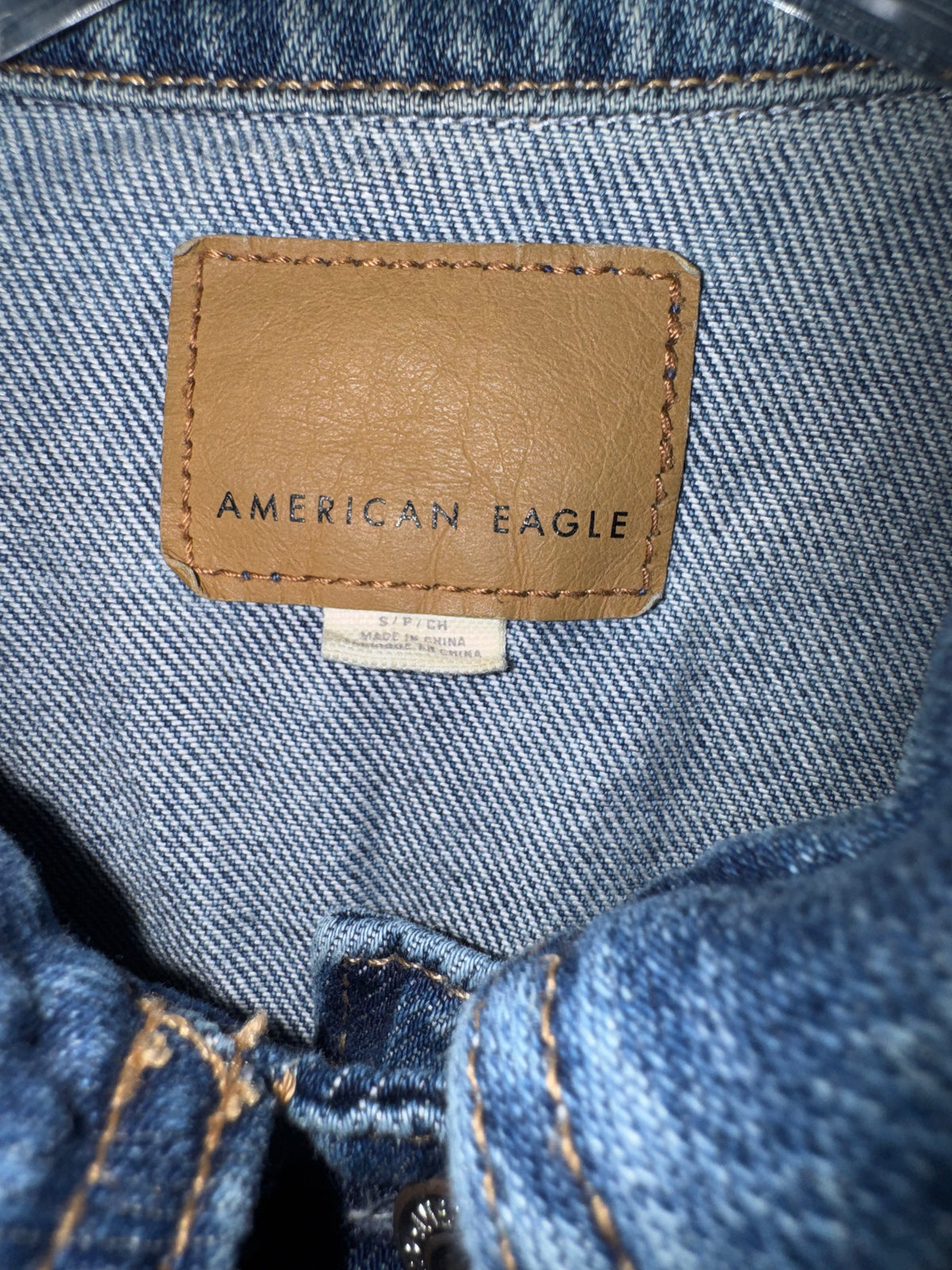 American Eagle Medium-Wash Denim Jacket