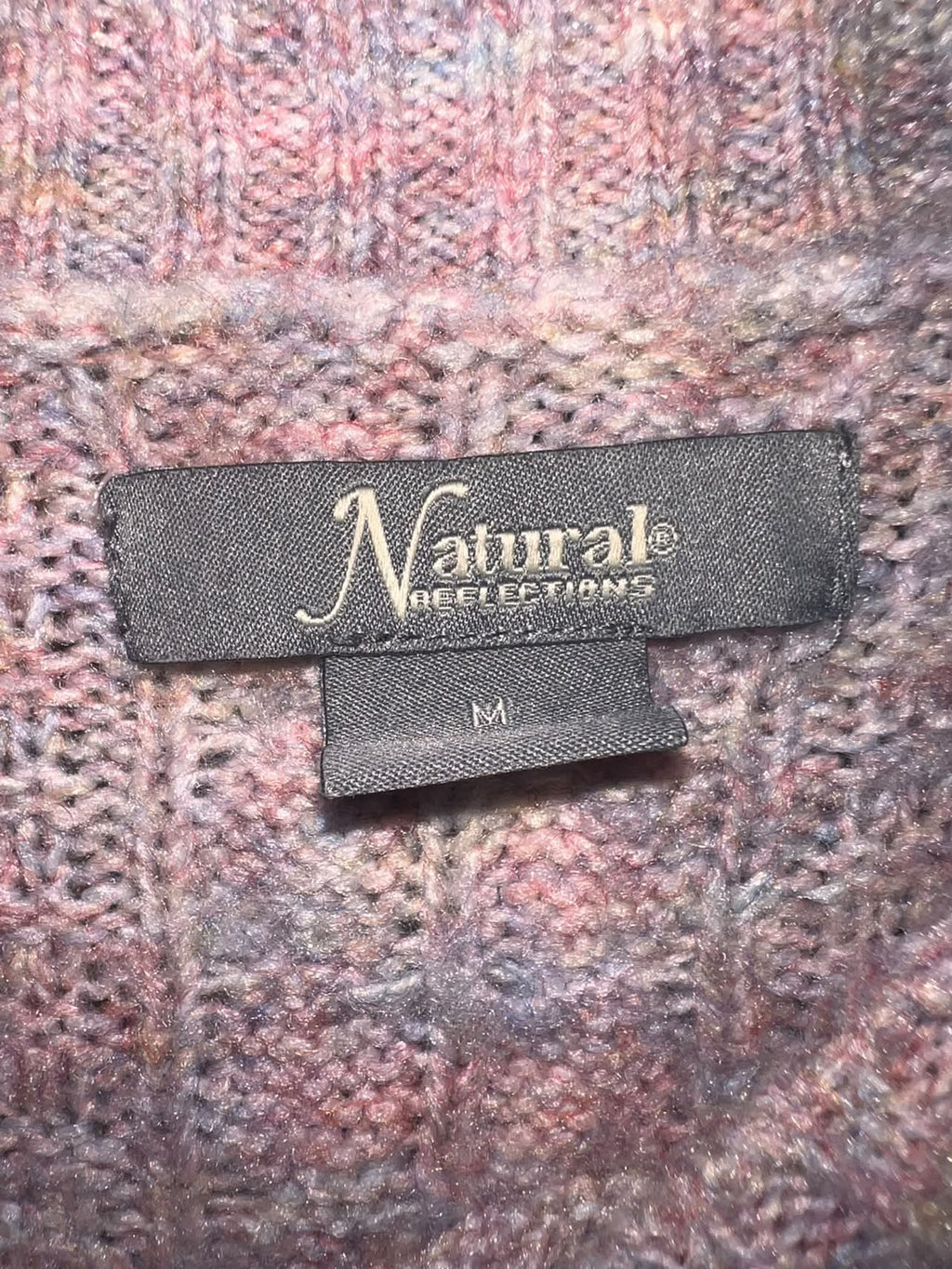 Natural Reflections Pastel Cable Knit Sweater