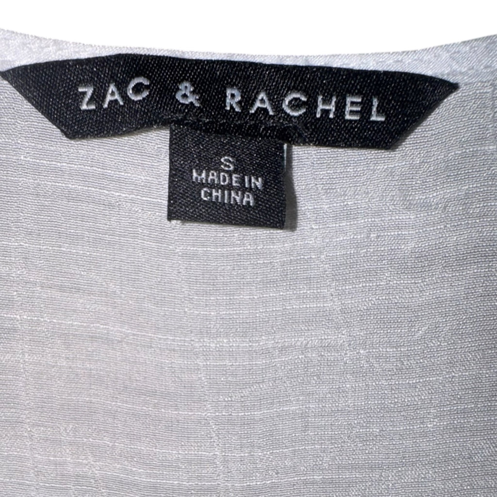 Zac & Rachel White Flutter Sleeve Top
