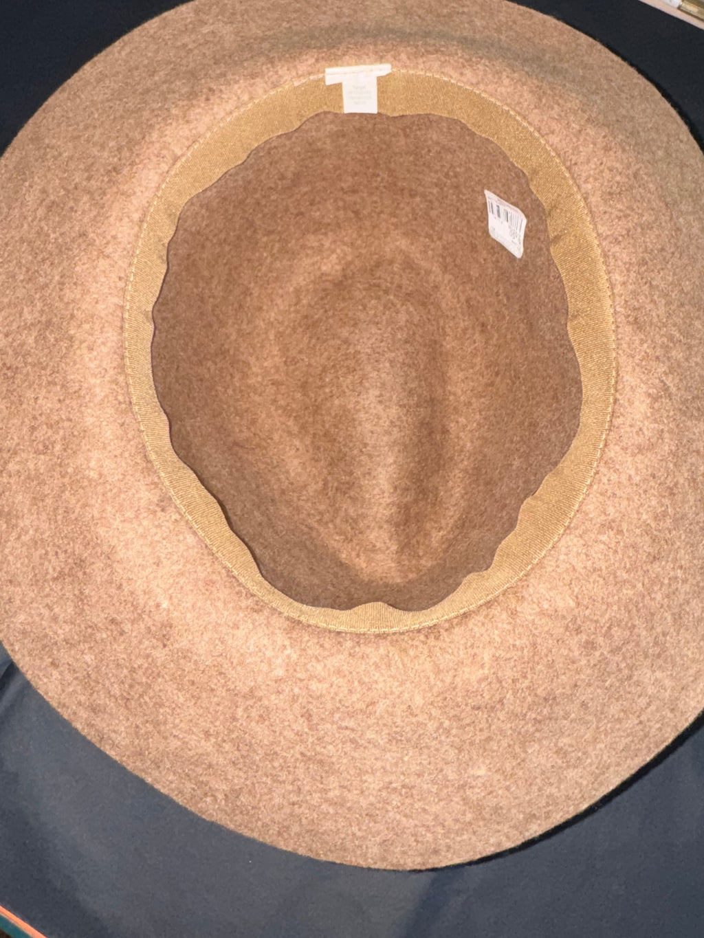 Camel Felt Fedora with Black Band