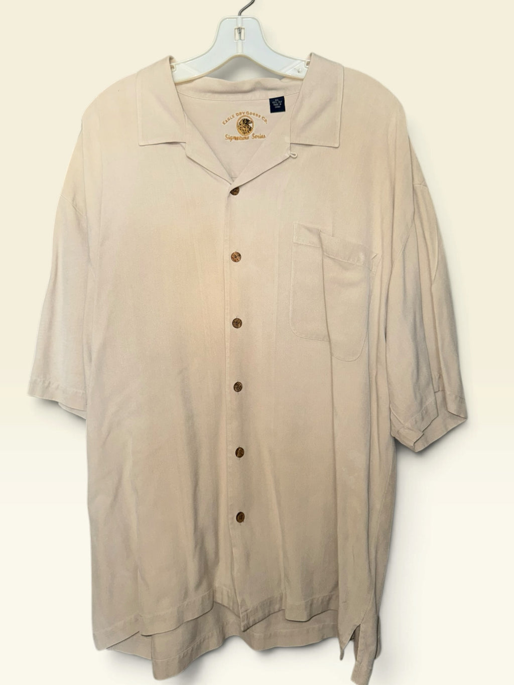 Eagle Dry Goods Co. 100% Silk Camp Shirt