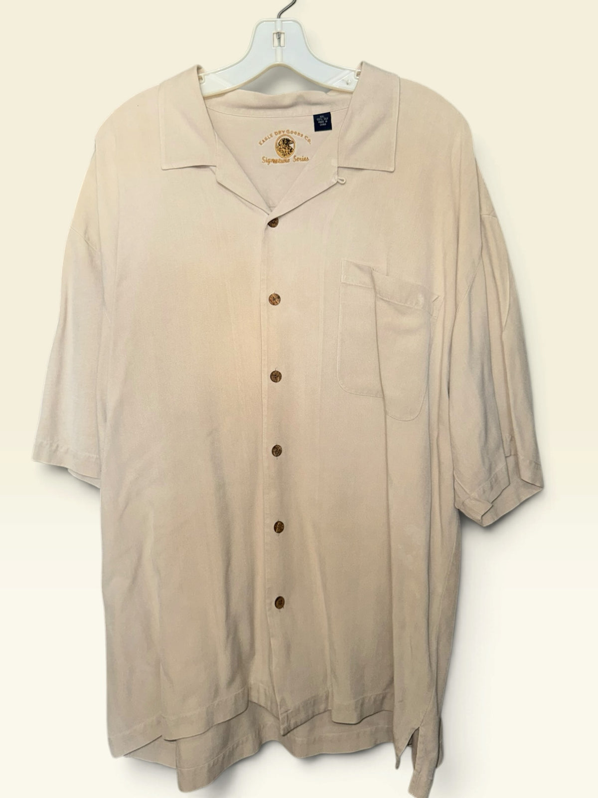 Eagle Dry Goods Co. 100% Silk Camp Shirt