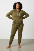 Nike Olive Green Zip-Up Hoodie & Jogger Set