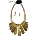 Amber Statement Necklace & Earring Set