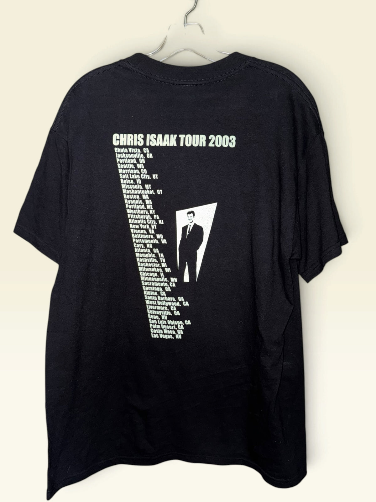 Chris Isaak 2003 Tour Double-Sided T-Shirt