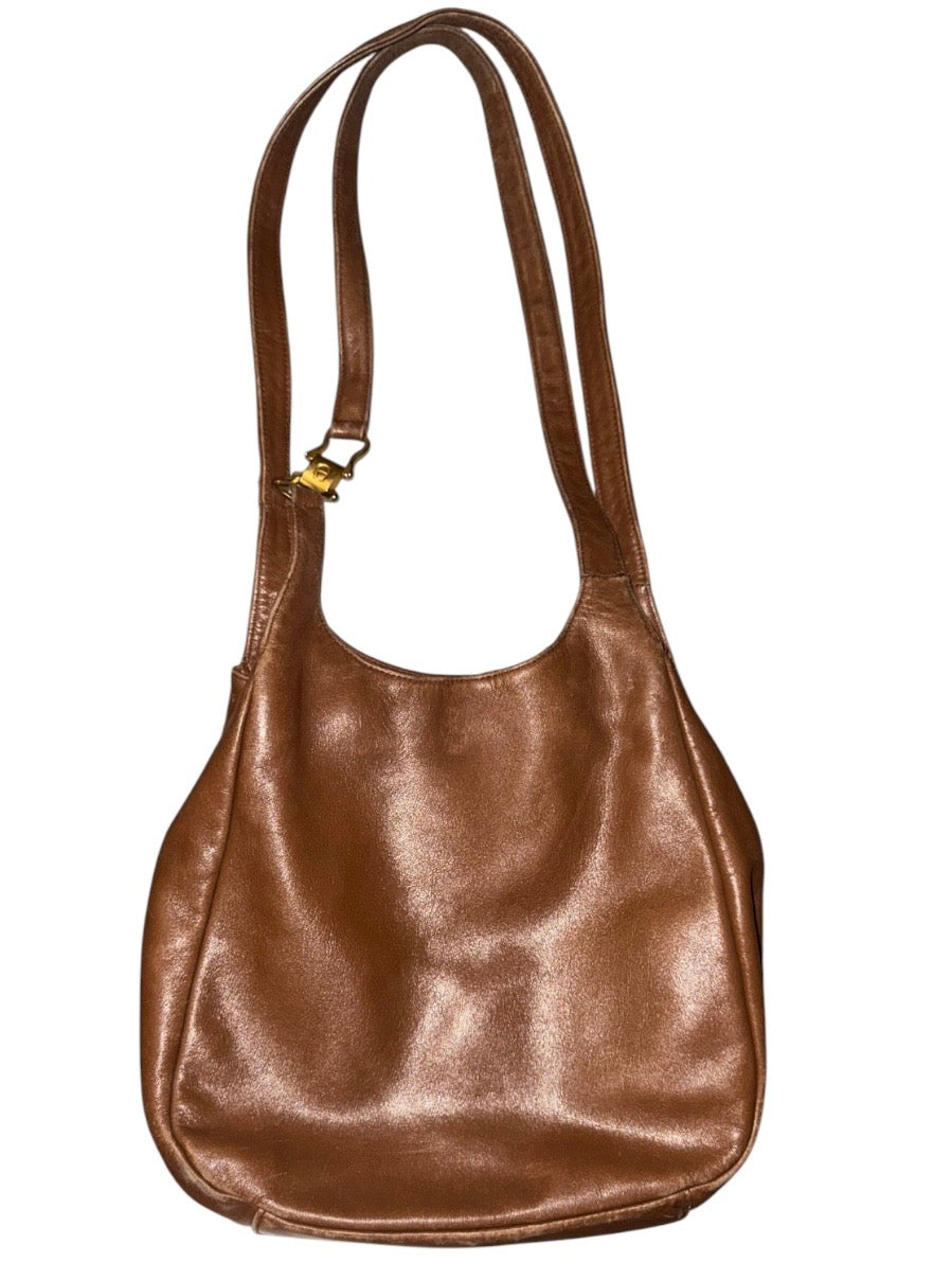 Vintage Etienne Aigner Brown Genuine Leather Shoulder Bag
